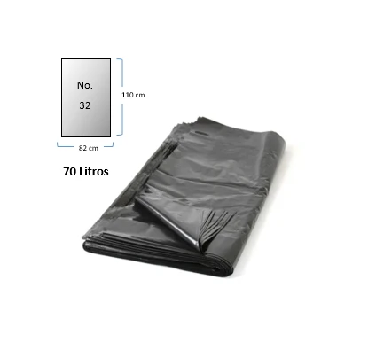 Bolsa Basura Calibre 32 5 Unidades Color Negra Generico