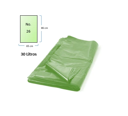 Bolsa Basura Calibre 26 5 Unidades Color Verde Generico