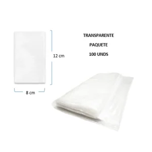 Bolsa Transparente 8 x 12 x 100 Generico