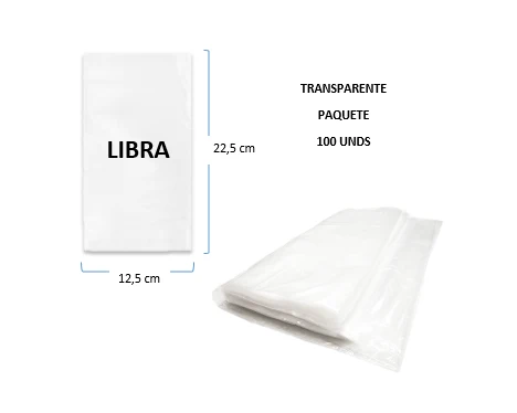 Bolsa Transparente Libra x 100 Generico
