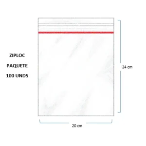 Bolsa Ziploc 20 x 24 Generico