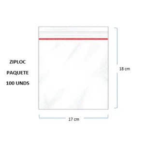 Bolsa Ziploc 17 x 18 Generico