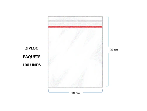 Bolsa Ziploc 18 x 20 Generico