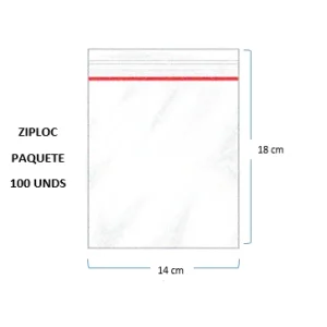 Bolsa Ziploc 14 x 18 Generico