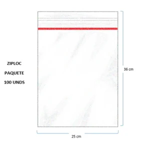 Bolsa Ziploc 25x36 x100und Generico