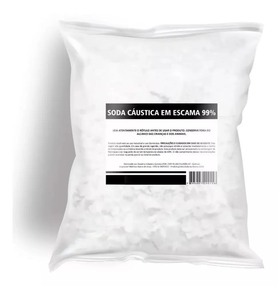 Soda Caustica En Escamas 1000 gr Generico
