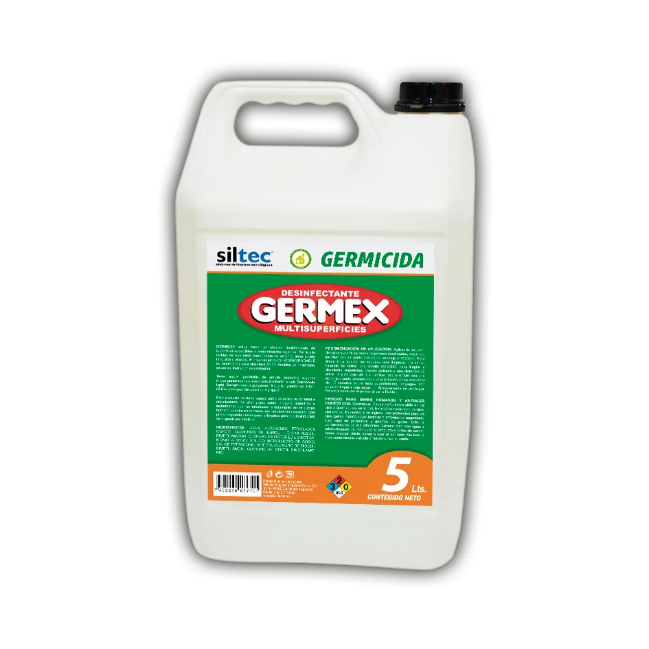 GERMICIDA GERMEX SANITIZANTE DE PISOS Y PAREDES BIODEGRADABLE 5 LITROS