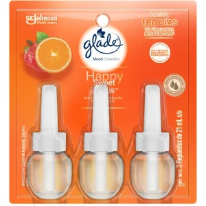 Ambientador Glade Electrico 3 Unidades Repuesto Happy Sweet Citrus Edicion Limitada Oferta