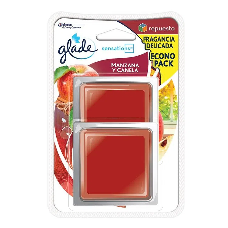 Ambientador Glade Sensations 2 Unidades Manzana Canela Oferta