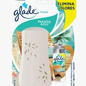 Ambientador Glade Toque Paraiso Azul + Aparato Oferta
