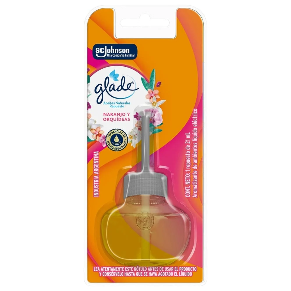 Desodorante Ambiental Aceite Repuesto Naranja/Orquídea 21 Ml GLADE