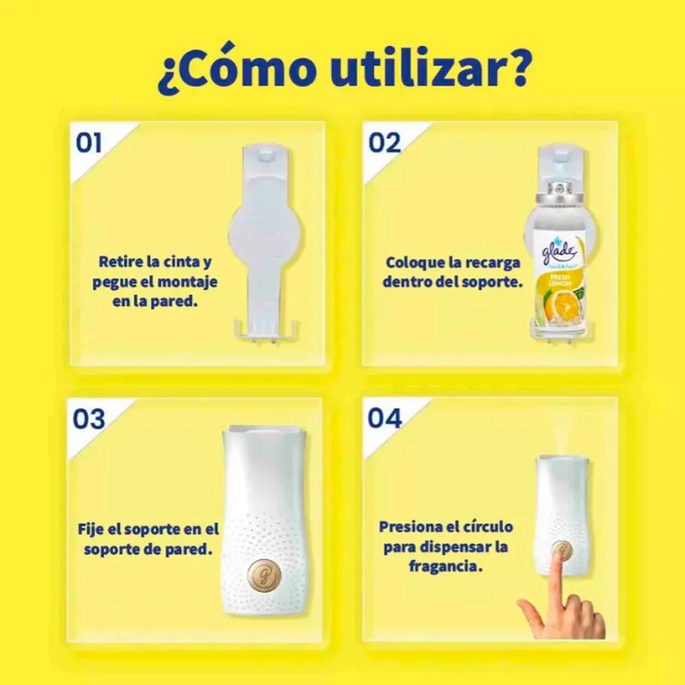 Glade Aromatizante Toque Repuesto Súper Pack x3 Unidades