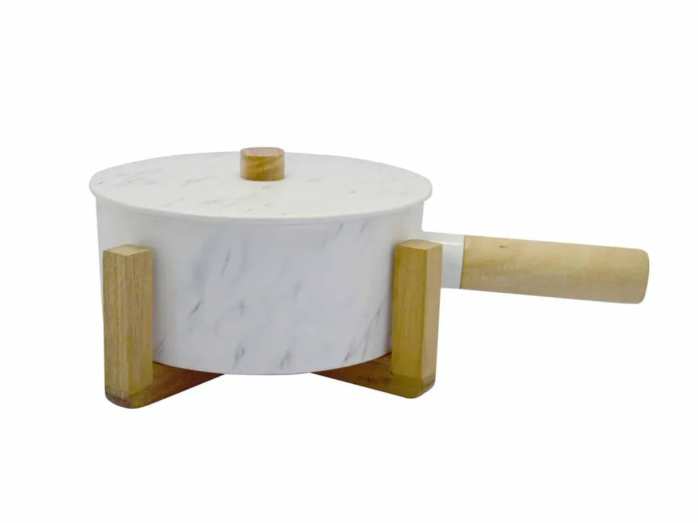 Contenedor Redondo con Base de Bambú Good & Good