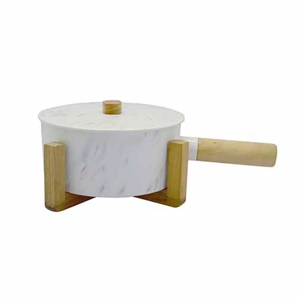 Contenedor Redondo con Base de Bambú Good & Good