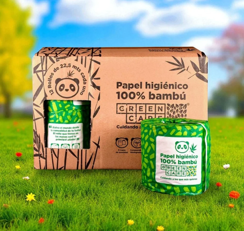 Papel Higiénico Bambú 12 Unidades 4 Capas Greencare
