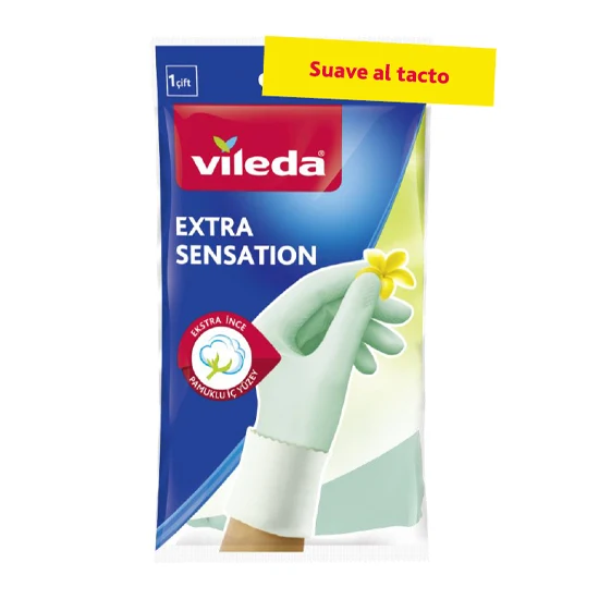 GUANTE EXTRA SENSATION CHICO VILEDA VENTA POR PIEZA CAJA CON 12PZAS