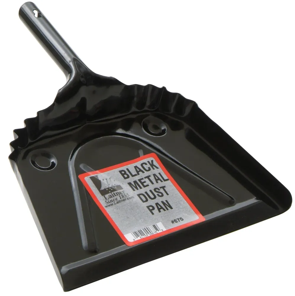 RECOGEDOR DE METAL NEGRO 12" DE ANCHO Harper