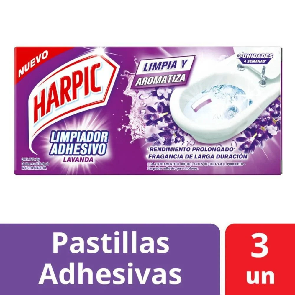 Limpiador Adhesivo Para Inodoros 3 Un HARPIC