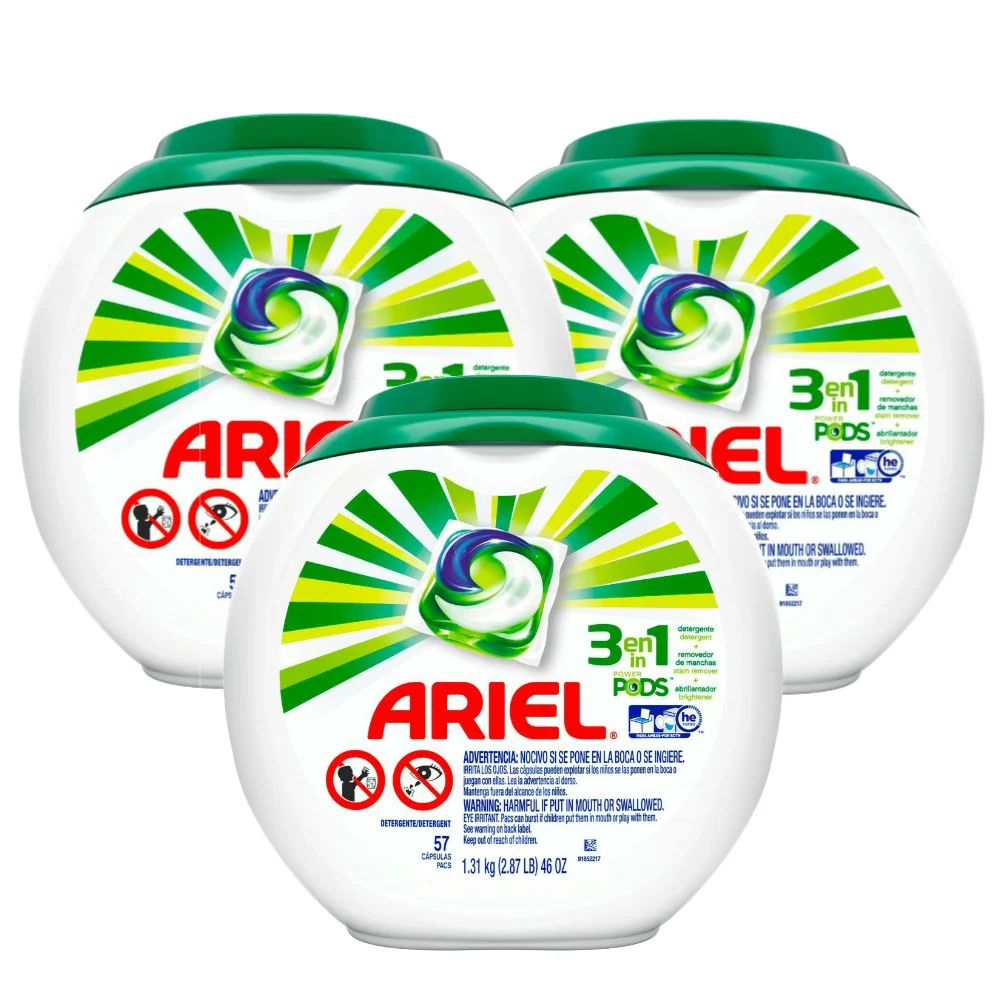 Detergente en Capsulas Ariel 3 x 57 Un HBC
