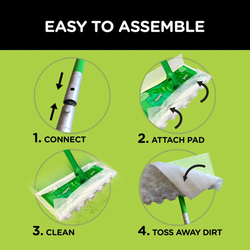 Mopa Kit Seco Y Humedo + Repuestos Humedo Y Seco Swiffer HBC