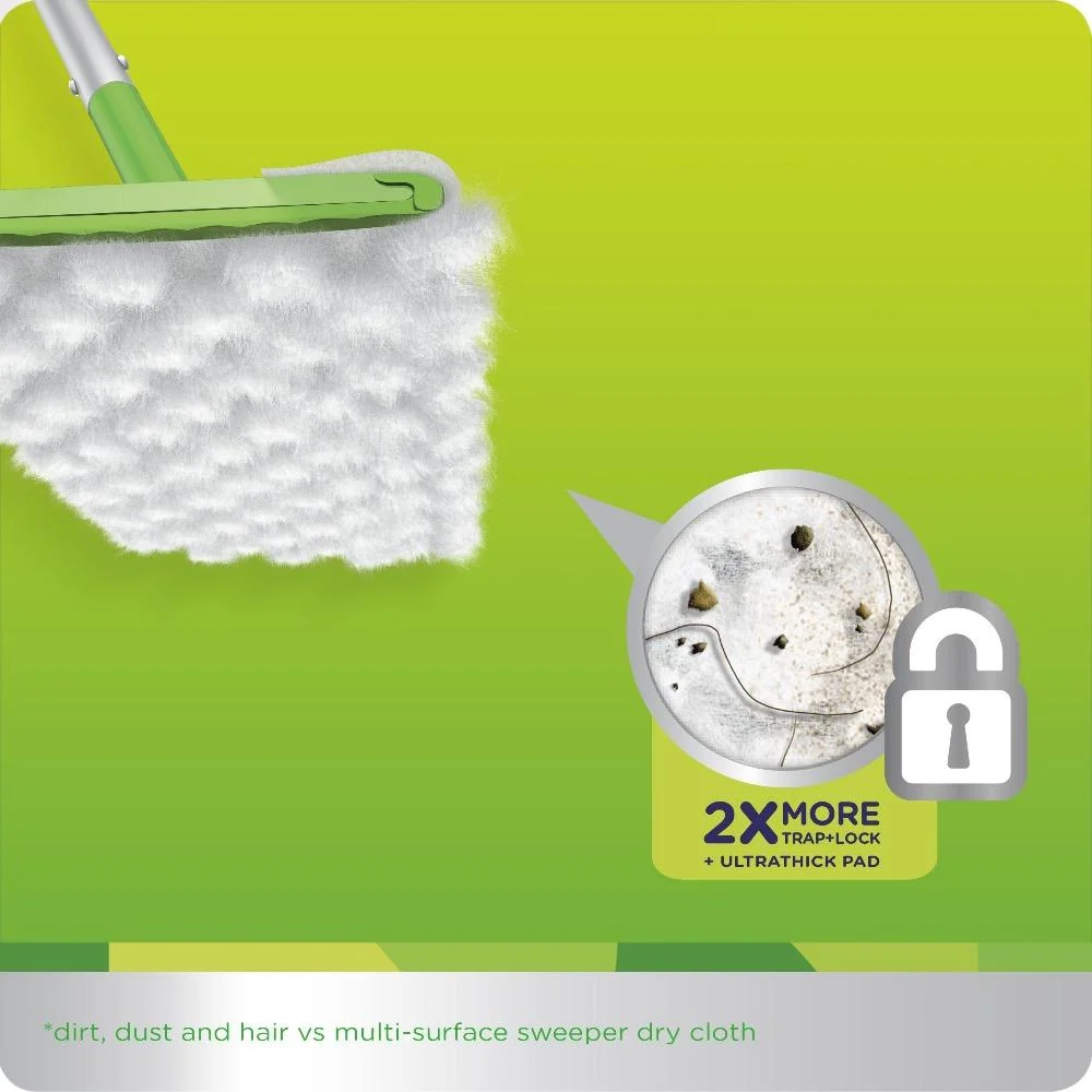 Mopa Kit Seco y Humedo Trabajo Regular y pesado 1 kit Swiffer 1 Un HBC