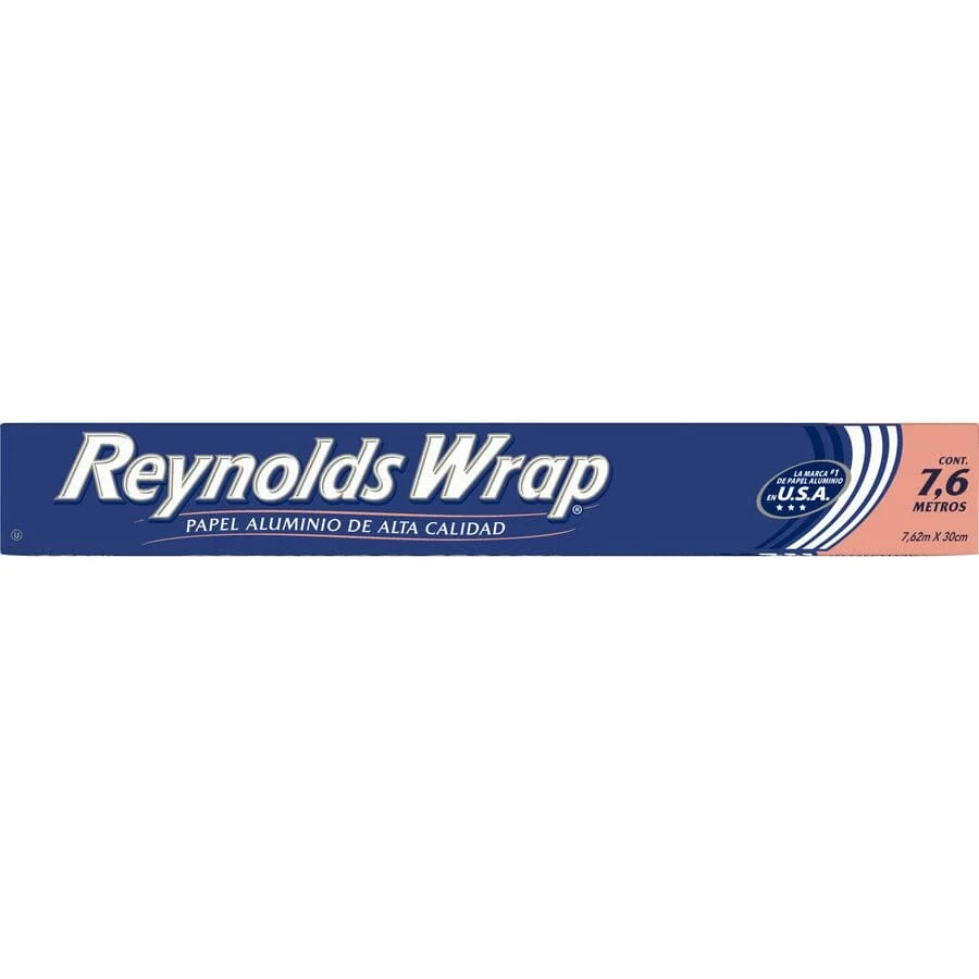Papel Aluminio Alta Calidad Reynolds 7.6 Metros HBC