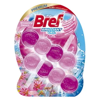 Colgador para inodoro Bref Brilliant Gel Spring Rain 2x42g Henkel