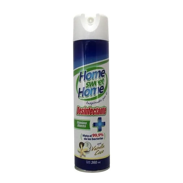 Desinfectante Ambiental Aerosol 360 Ml Vainilla Coco HOME SWEET HOME