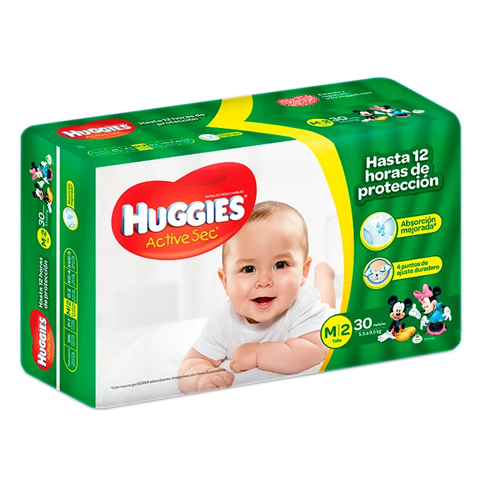 Pañal Active Sec Et2 X30 Huggies
