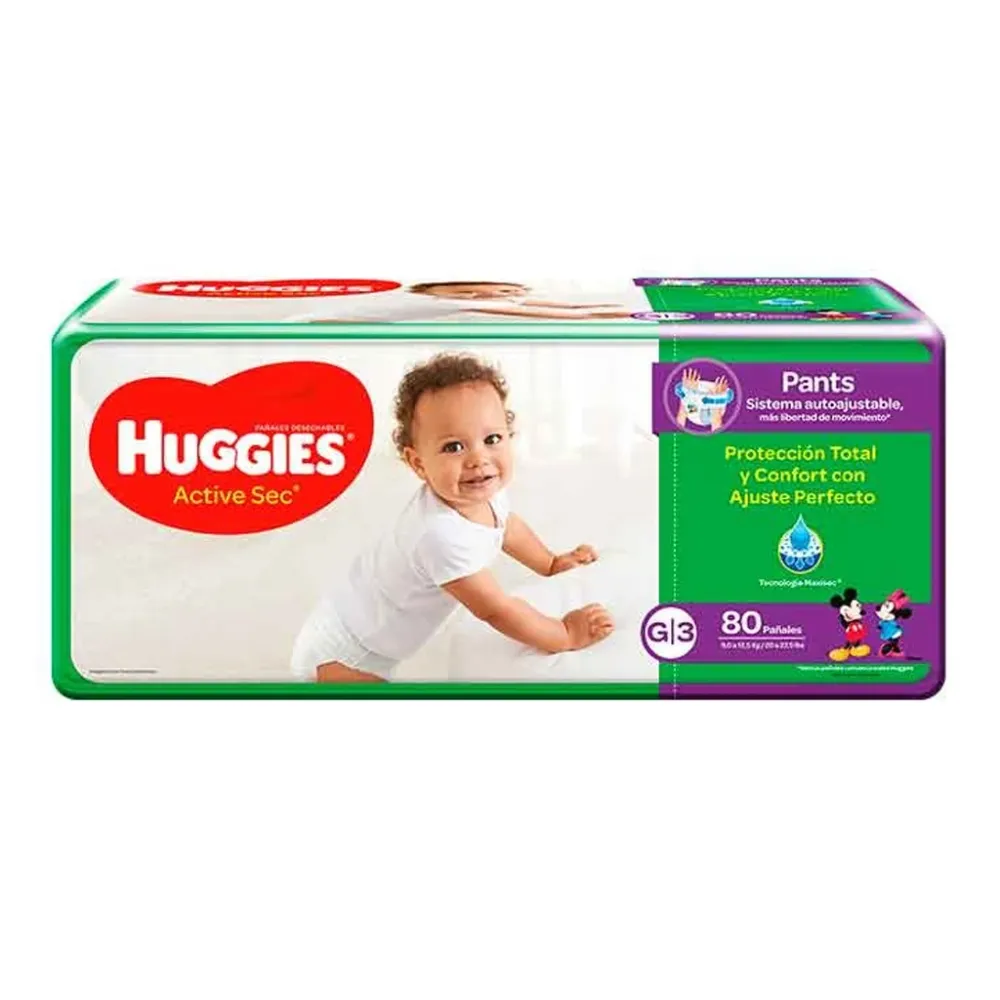 Pañal Pants Ajustable Et3 X80 Huggies