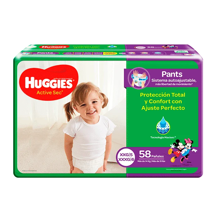 Pañal Pants Ajustable Et5 X58 Huggies