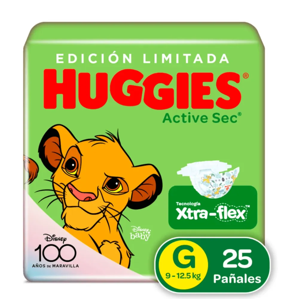 PAÑALES ACTIVE SEC HUGGIES ETAPA 3 X25 UND