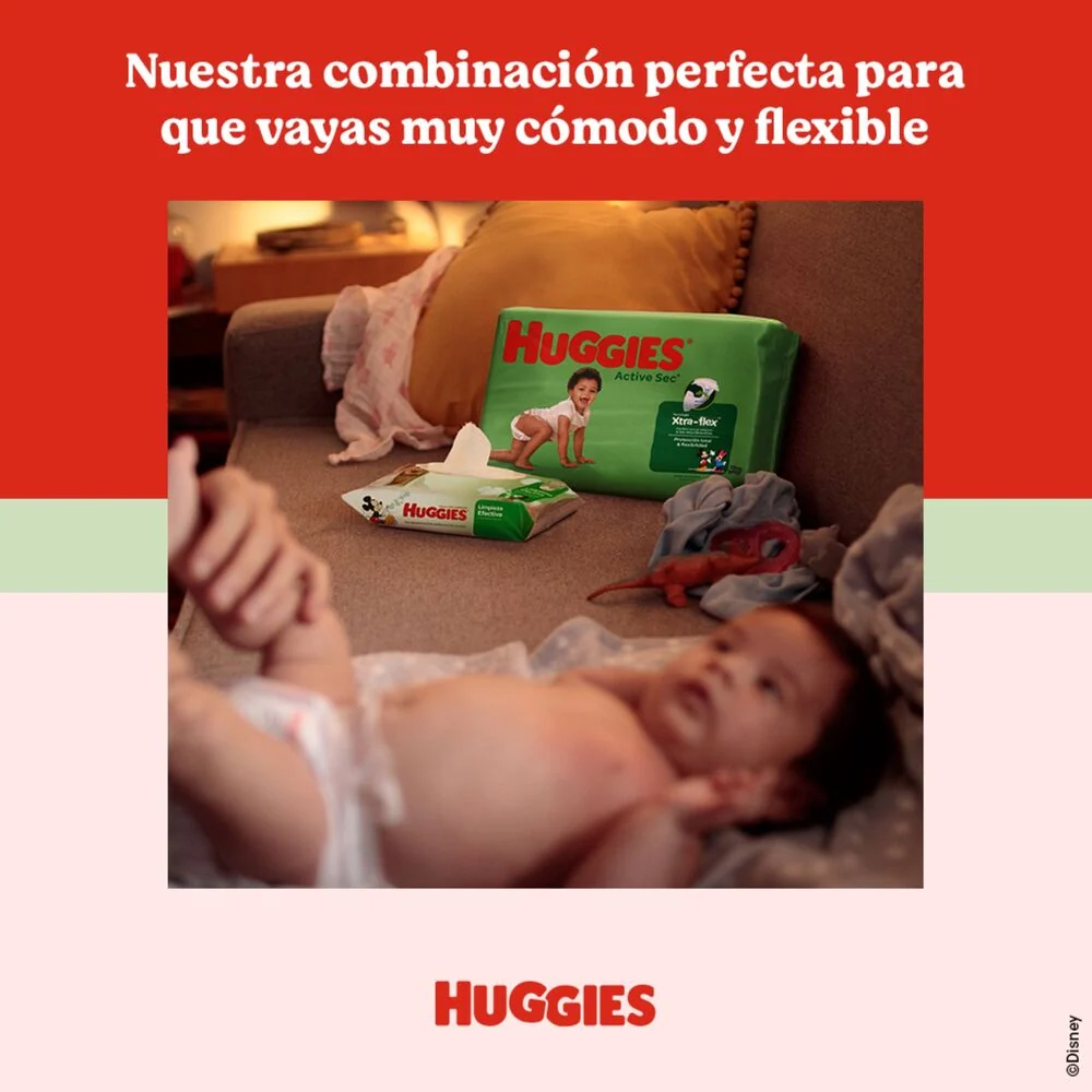PAÑALES HUGGIES ACTIVE SEC ETAPA 1 X25 UND
