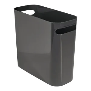 Bote de basura InterDesign 93077 de 6 cuartos de galón y 10" en color gris pizarra (paquete de 4) iDesign