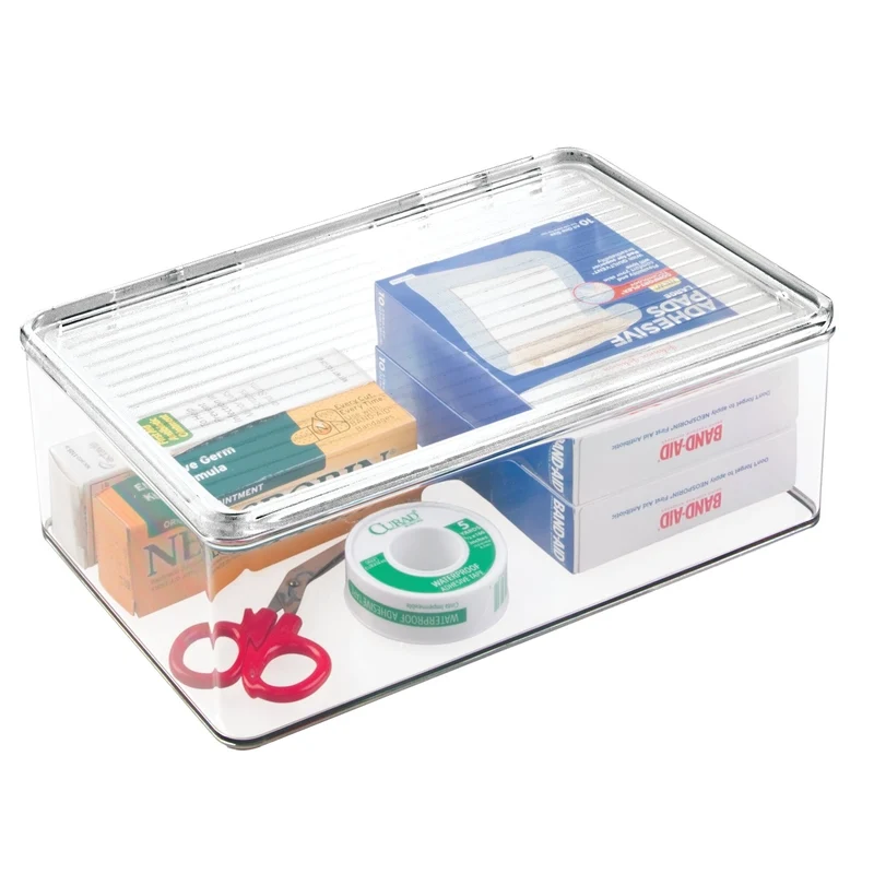 CAJA DE ALMACENAMIENTO TRANSPARENTE 3.75"H iDesign