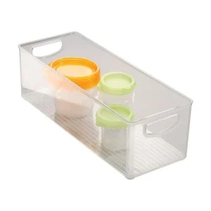 Contenedor de almacenamiento transparente iDesign de 0,28 pies cúbicos, 6 pulgadas de alto x 5 pulgadas de ancho x 16 pulg...