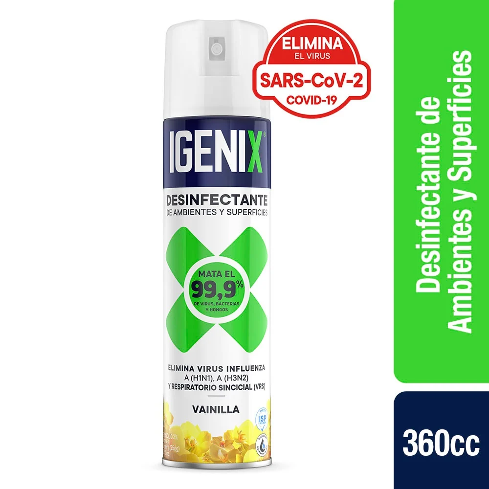Desinfectante Ambiental Vainilla 360 Cc IGENIX