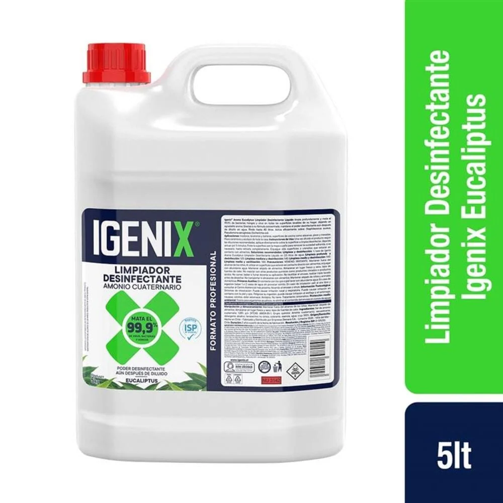 Desinfectante Inodoro Líquido Eucalipto 5 Lt IGENIX