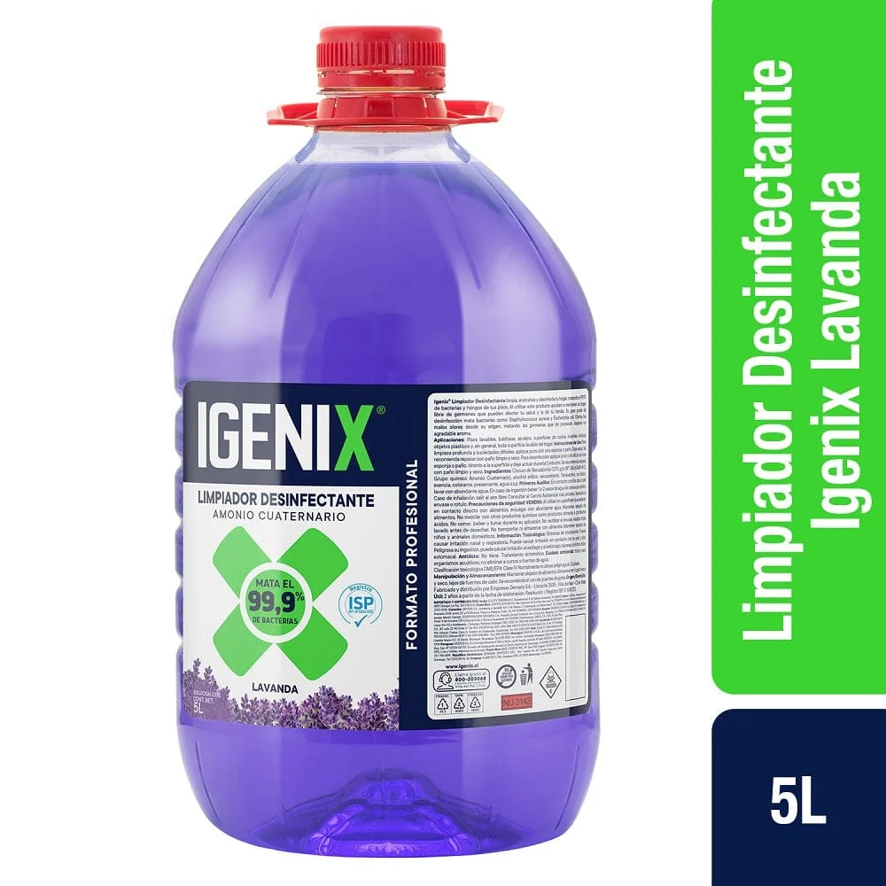 Limpiador Desinfectante Lavanda 5 Lt IGENIX