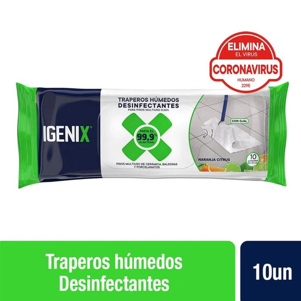 Trapero Húmedo Desinfectante 10 Un IGENIX