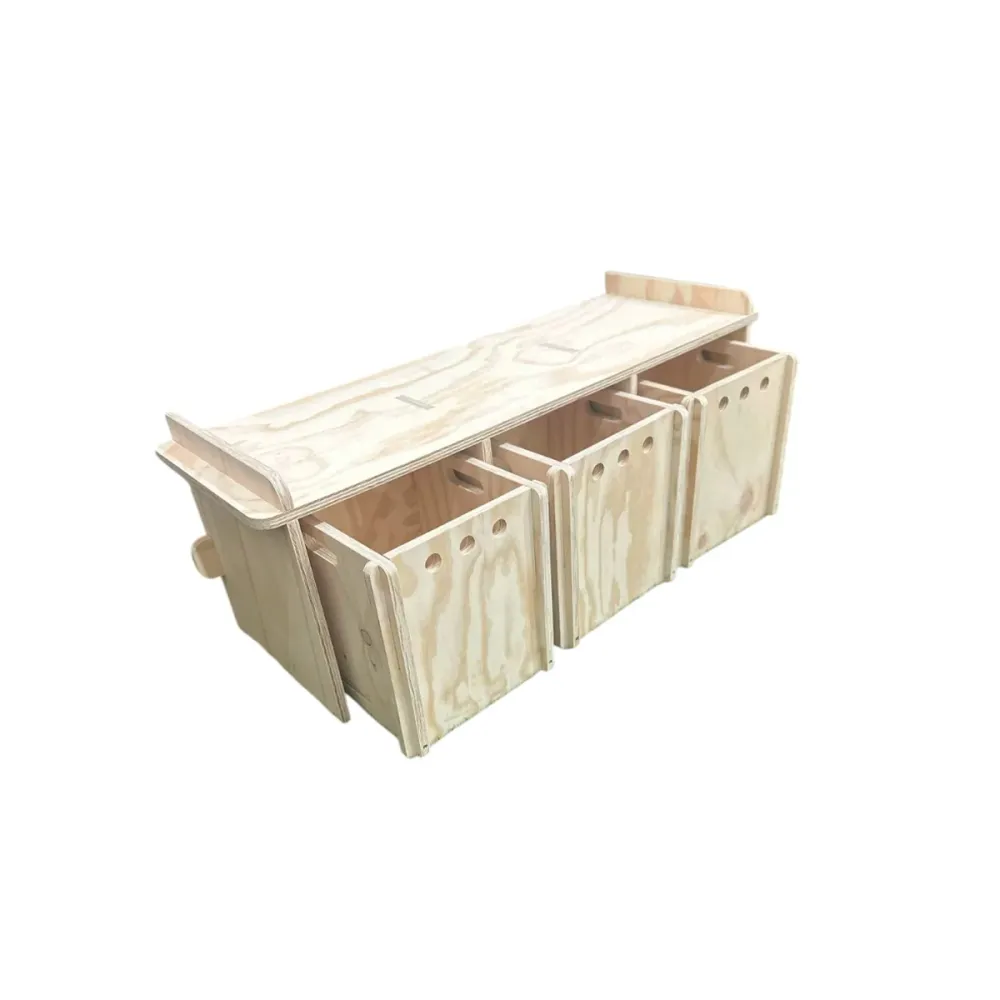 Organizador Montessori de Madera con Ruedas Importaciones CMF