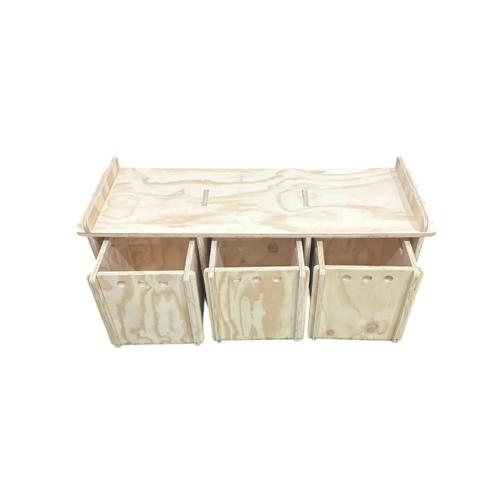 Organizador Montessori de Madera con Ruedas Importaciones CMF