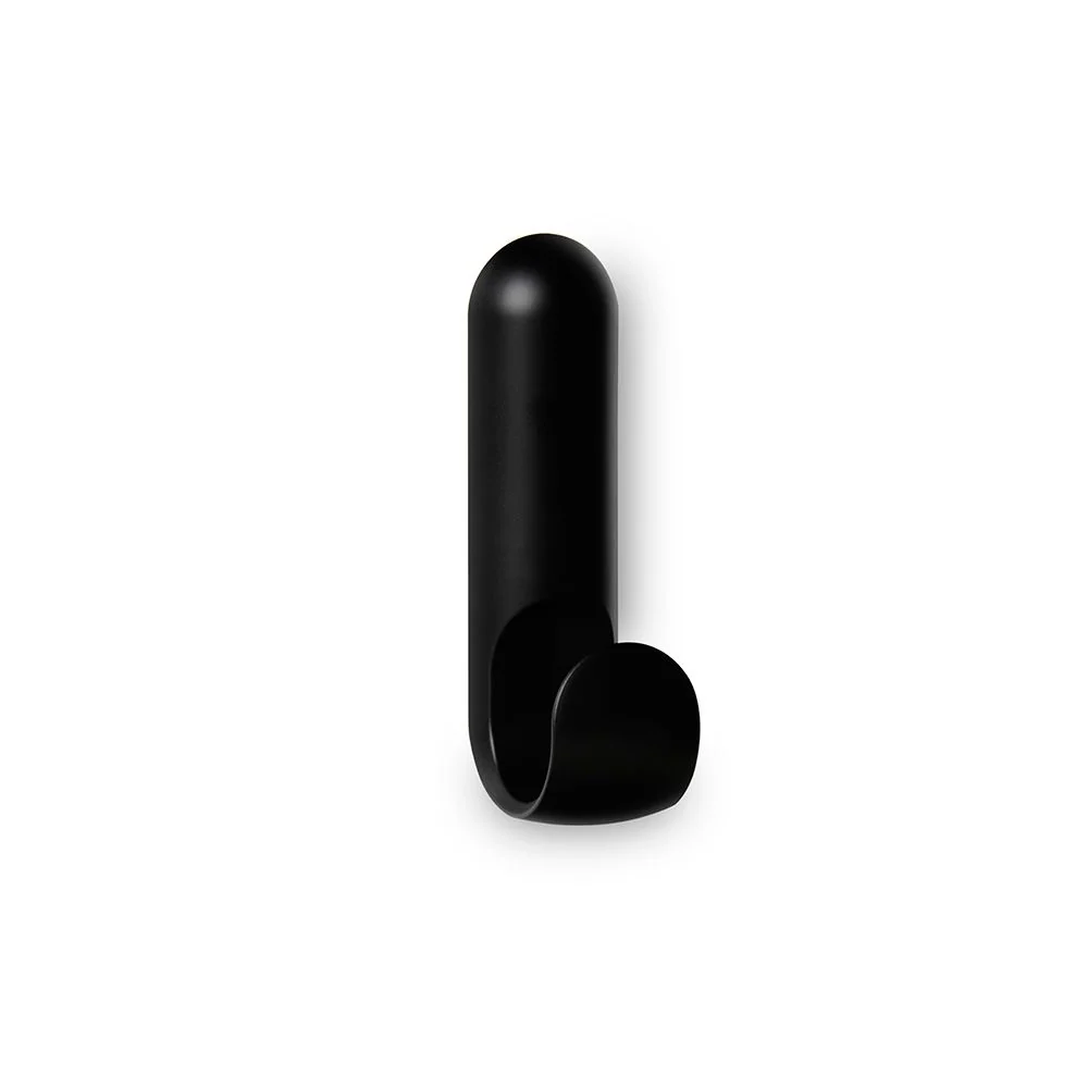 COLGADOR ADHESIVO ATLAS NEGRO INOFIX
