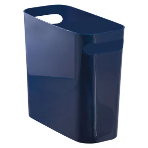 Papelera Una azul marino de 10" (paquete de 4) Interdesign
