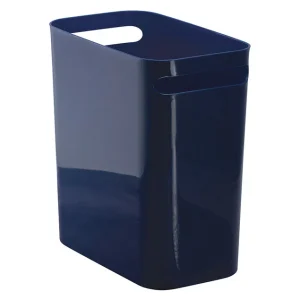 Papelera Una azul marino de 12" (paquete de 4) Interdesign