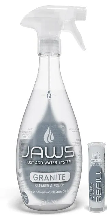 Botella + 1 Recarga Limpiador y Abrillantador Granito Jaws 739 ml