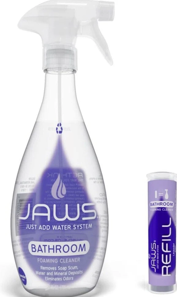 Botella + 1 Recarga Limpiador Baño Espuma Jaws 739 ml