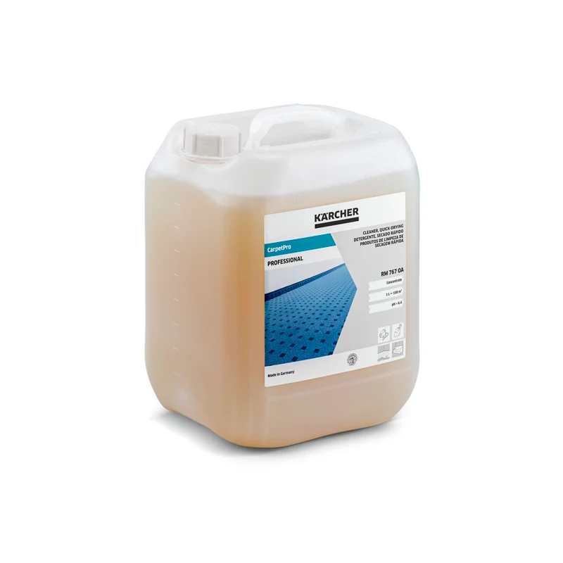 Detergente para lavado de alfombras y tapicerías de secado rapido marca Karcher RM 767 - 10 litros Kärcher