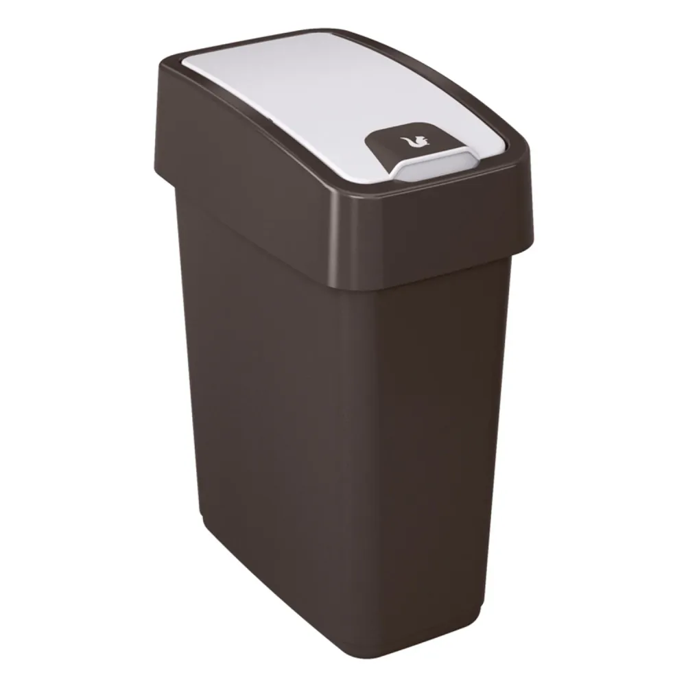 Papelera con tapa presión 10l Keeeper Magne - color grafito