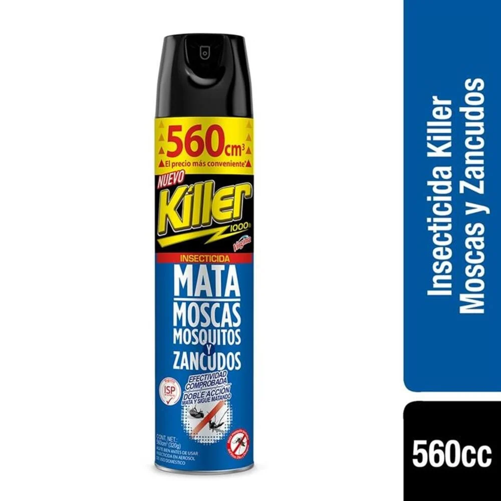 Insecticida Aerosol Moscas Y Zancudos 560 Cc KILLER